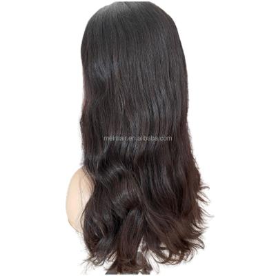 China No rejection. No tangling. Soft. Autumn New Arrival Shiny Skin Silk Top Strip Jewish Wigs Lace Up Kosher Top Wig, European Jewish Kosher Hair Wigs for sale