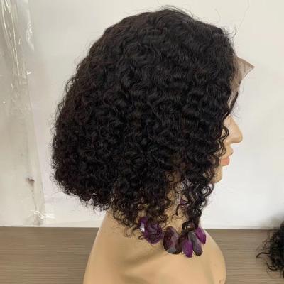 China Unprocessed Brazilian Curly Hair HD Full Lace Wig Sellers, Water Wave Cuticle Aligned 100% Virgin Hair Wigs For Black Women for sale