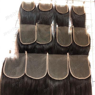 China Hot Selling 100% Virgin Hair13x4/13x6 HD Lace Frontal Closure Silky Straight Wave Factory, Raw Cuticle Aligned Brazilian Hair Closure for sale