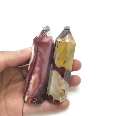 China China Wholesale Natural High Quality Red Yellow Purple Decoration Mookaite Crystal Tower Point For Home for sale