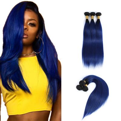 China Silky Straight Wave Ombre Hair Wholesale Vendors Cuticle Align Raw Peruvian Cambodian Weave With Closure Blue Brazilian Virgin Human Hair Bundles for sale