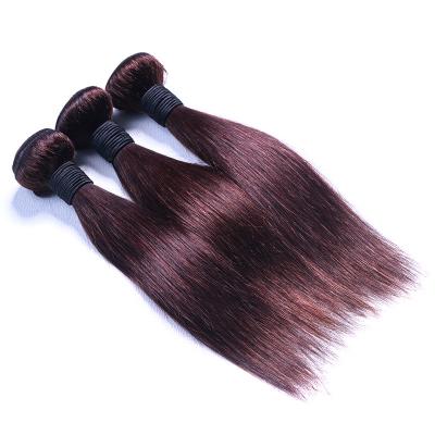 China Cheap Seller Silky Straight Wave Straight Raw Brazilian Mink Virgin Hair Extension Bundles Cuticle Aligned 4 Brown Color Weave for sale