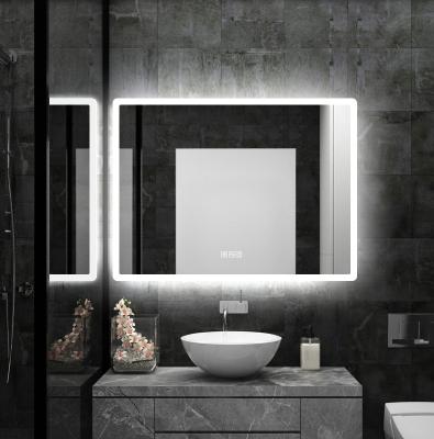 China Bright Smart Mirror Bath Anti Fog Lights IP44 Waterproof Led Smart Bathroom Mirror for sale