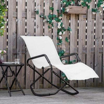 China Eco-friendly\UV Resistant\Water Proof\Modern Swing Rocker Sun Lounger Outdoor Weightlessness Sun Resistant Sale Weather Resistant Sale For Sunbathing Adults Balcony Camping for sale