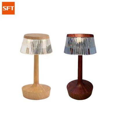 China Modern LED Beside Table Lamp With Touch 3 Color Dimmable Crystal Table Lamp For Home Decor for sale