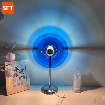 China Creative Flying Saucer Shape Table Lamp In Modern SFT 2022 Glare Photo Atmosphere Lamp for sale