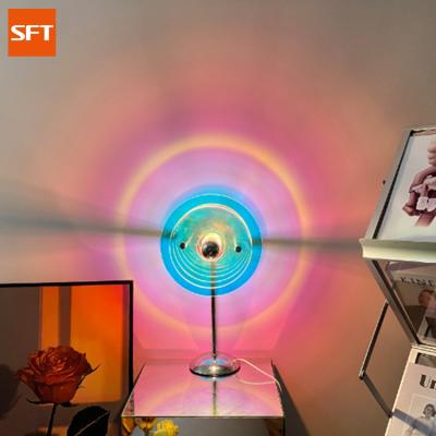 China Modern SFT New Design USB Atmosphere Table Lamp Plug-in Colorful Romantic Floor Lamp For Bedroom for sale