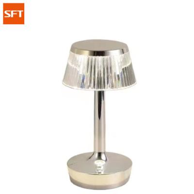 China Modern LED Beside Table Lamp With Touch Sensor Acrylic Crystal Luxury Reading Lamp for sale