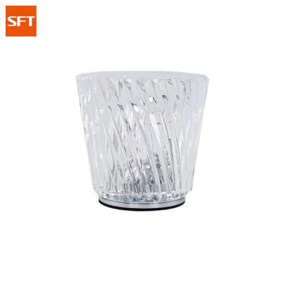 China SFT Atmosphere Bar Restaurant Bedside Modern Nordic Romantic LED Crystal Table Lamp With USB Filling for sale