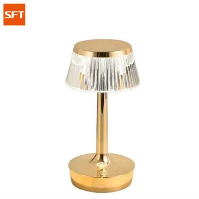 China modern popular acrylic crystal light cordless led usb rechargeable leaded modern crystal table lamp for sale