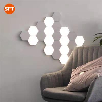 China Modern Promotional Indoor White Led Wall Lamp 12w Honeycomb Shape Decorative Wall Light For Home for sale