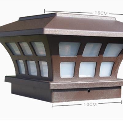 China Outdoor Solar Post Lights Solar Powered LANDSCAPE Fence Decorative Garden Lighting 4*4 Deck Lights IP65 For Outdoor for sale