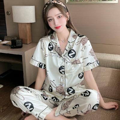 China Korean QUICK DRY plus size pajamas 3xl 4xl 5xl leisure wear pajamas 2 piece pajama set for sale