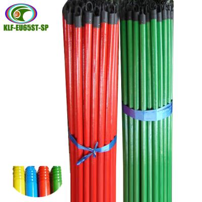 China Dome / flat cut / multiple cap 120*2.2 cm 120*2.5 cm 150*2.5 cm pvc coated broom brush sticks cabo pvc Madeira vassoura revistido wire for sale