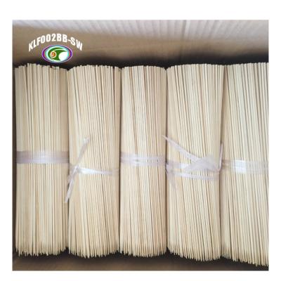 China Easily Cleaned Food Grade Round Disposable Biodegradable Sustainable Bamboo Spikes Bamboo Sticks For Charcoal Grills GRILL BBQ Snack Sticks for sale