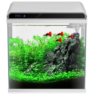 China Goldfish nano tank turtle tank Sunsun fish tank creative stocked aquarium small IT ecological desktop aquarium for sale