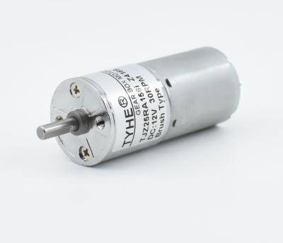 China Unwaterpoof Manufacturer Supply Tjz25ra Micro DC Brush Gear Motor 25mm Card Machine Coffee Machine Motor for sale