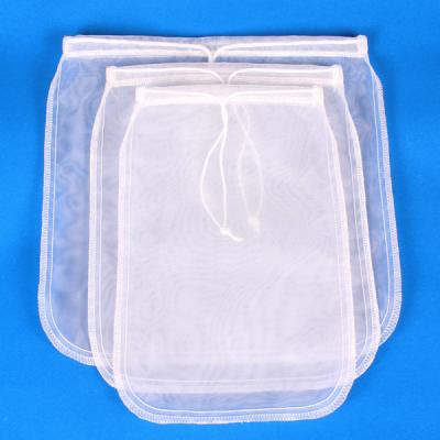 China food & Reusable Beverage Factory Nut Milk Bag Almond Milk Squeezing BPA Free Nylon Mesh Yogurt Filter Bag 200 Microm Bag Food Grade for sale