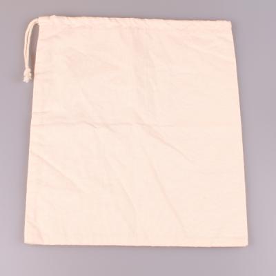 China Bosi 100% Cotton Muslin Storage Drawstring Bag Large Organic Produce Bag Reusable Bag for sale