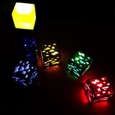 China USB Rechargeable LED Night Light Cube Lamp Modern Creative Night Lamp 4 Colors Optional Toys Home Decor Kids Gift for sale