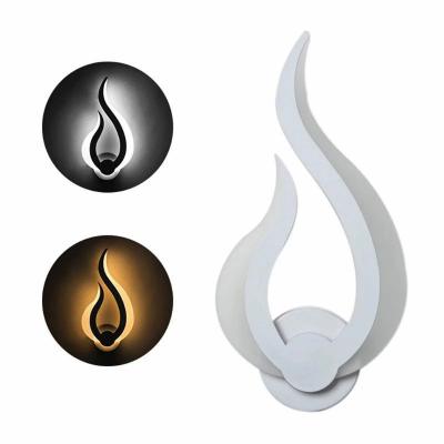 China Modern Acrylic Flame Shape Sconce Lamp 20W AC90-260V Modern Acrylic Wall Light LED Wall Light Indoor Corridor Art Decoration for sale