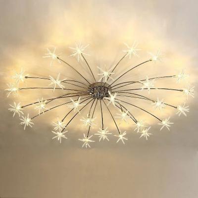 China Glass Modern LED Flower Ceiling Light Modern LED Flower Ceiling Lamp Kitchen Kids Room Ceiling Lamp Lighting Fixtures for sale