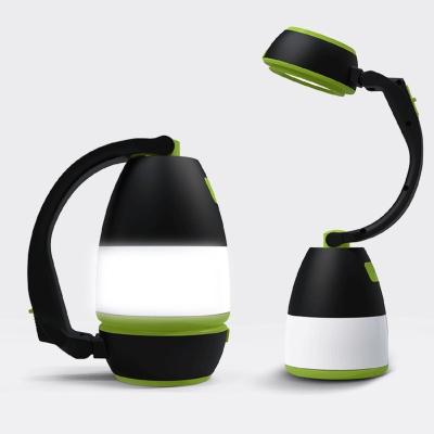 China 3 in1 Outdoor USB Rechargeable LED Camping Light USB Rechargeable Camping Lamp Table Desk Lamp Power Boost Outdoor Power Bank for sale