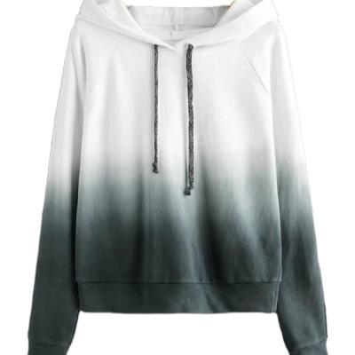 China MI-LING Breathable Custom Tie Dye Colorblock Hoodies Sweatshirt Raglan Sleeve Shade Hoodie for sale