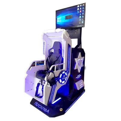 China Metal entertainment products vr simulator single chair 9d virtual reality player 360 degree rotation vr game machines for sale