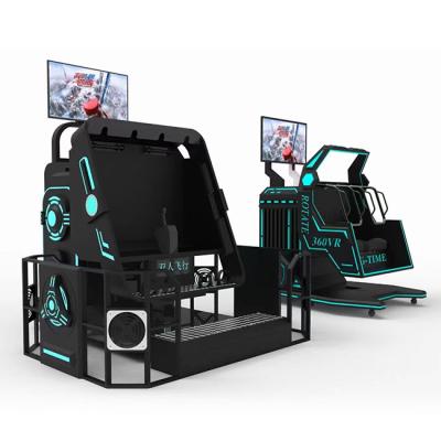 China Attractive metal 360 rotation VR machine virtual reality through simulator jumping 9d vr game machine for sale for sale