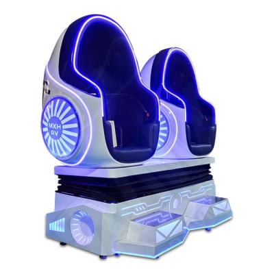 China Hot Sale Metal VR Entertainment Theme Park Virtual Reality Cinema 9D Egg Chair VR 2 Seats VR Motion Cinema for sale