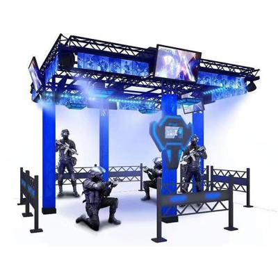 China New 9D Metal Simulator 9D Shooting Space Walker 4 Player Arcade VR Machine Room 9D VR Machine Part Fighting Games For Sale for sale