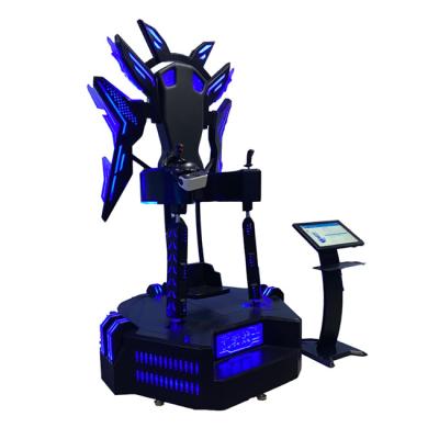 China Metal 9D standing vr simulation flight simulator vr platform theme park game machine for shopping mall for sale