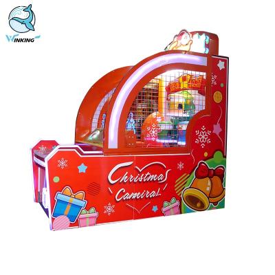 China 2020 Hot Selling Newest Christmas Carnival Coin Operated Arcade RedemptionThrowing Ball Game Machine Amusement Wooden Frame for sale