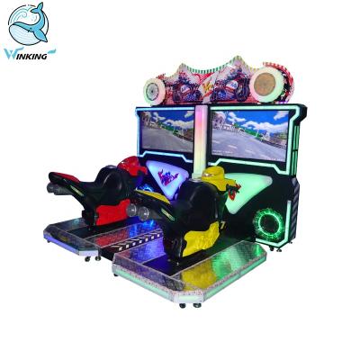 China Coin Operated Metal+Plastic TT Motor Motorcycle Racing Car Game Machine 2 Players Simulator Game for sale