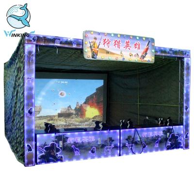 China Large Screen BLINKING Wooden Frame The Video Game Machine Target Indoor Hunting Shooting Simulator Outdoor Shooting Range for sale