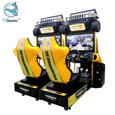 China BLINKING Metal Cabinet Hummer Racing Car Game Machine Car Racing Simulator Arcade Game Machine Video Driving Game For Sale for sale