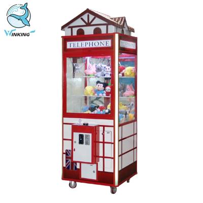 China Wooden Sight Phone Style Plush Toy Claw Crane Game Machine Professional Vending Machine For Sale for sale