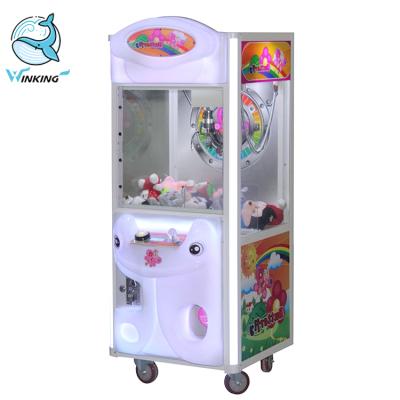 China wooden sight operatedsmall size toy crane gift game machine plush toy crane claw vending game machine for sale