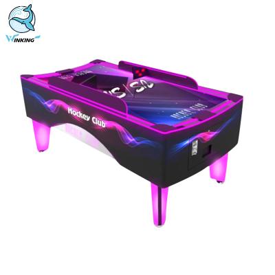 China 2021 Winking Wooden Frame The Latest Hot Selling Curved Outdoor Air Hockey Redemption Game Machine Coin Operated for sale