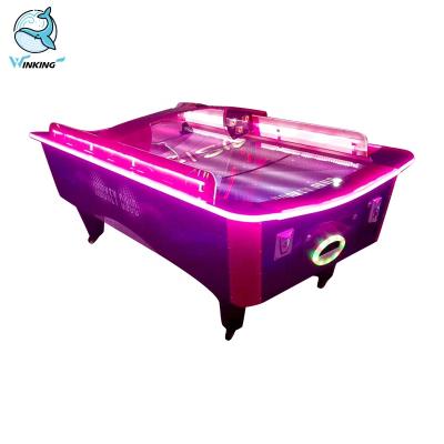 China 2020 Latest Hot Sale Wooden Curved Air Hockey Club Redemption Game Machine Amusement Coin Operated Amusement Arcade for sale