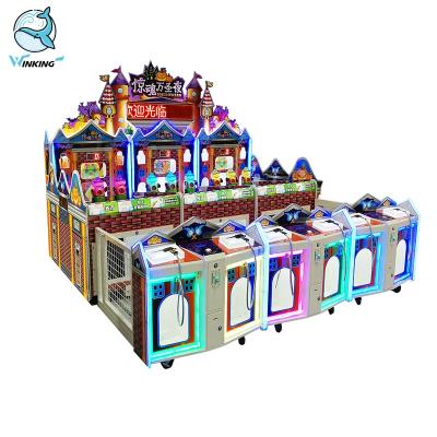 China Metal BLINKING 2020 Hot Sale Halloween EVe Carnival Coin Operated Scary Booth Game Machine For Amusement Arcade for sale