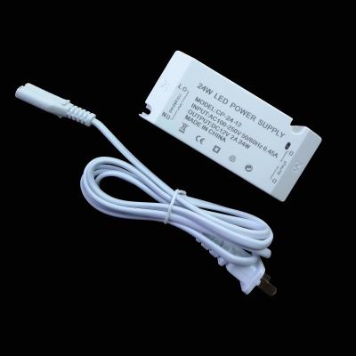 China 12V 2A 24W Constant Voltage Cabinet Power Supply/Cabinet/LED Light Cabinet Lamp Power Supply Lamp Belt Driven Power Supply for sale