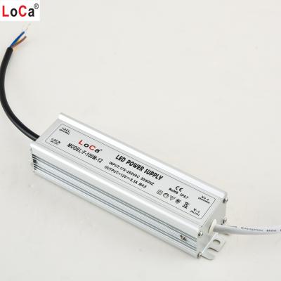 China Guangzhou Aluminum Long Chuang 100w 12v Led Power Supply Waterproof Solar Power Supply With Thin Shell for sale