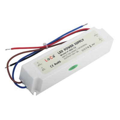 China Waterproof Outdoor LED Light Driver 12V 60W LED CE ROHS Certification 5A Power Supply for sale