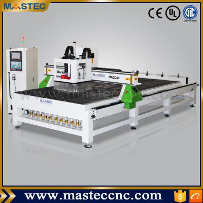 China Acrylic Linear Oscilliating Knife 1.8KW ATC CNC Router Machine For Wood Cutting Engraving for sale