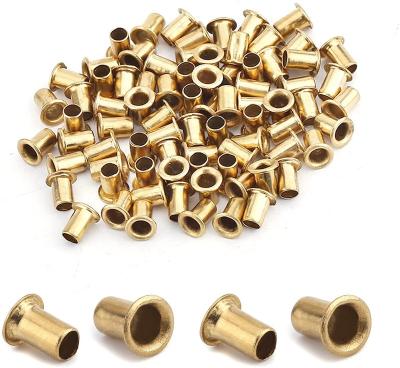 China M4x6mm Industry Hollow Rivet Through Hole Copper Grommet Double Sided Circuit Board PCB For Daily Life Equipment Mechanical Industry for sale