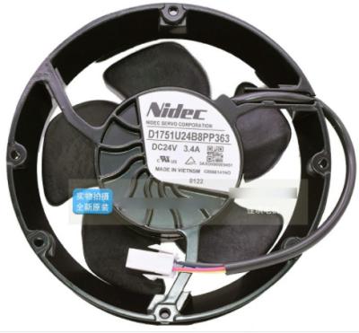 China Hard Drive Server Fan 24V 3.4A 4wires 172MM DC Fan 172*150*51 D1751U24B8PP363 for sale