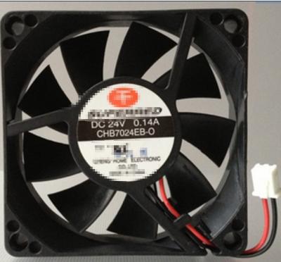 China Hot sale and high quality 7cm 7020 CHB7024EB-O, 24V 2WIRES Amp 0.14A fan CHB7024EB-O for sale