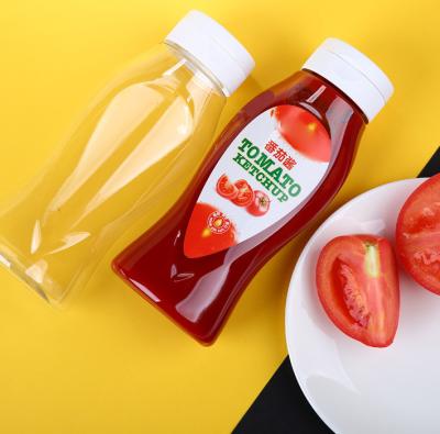 China PETG Clear Ketchup Plastic Seasoning Bottles ODM 450ml for sale